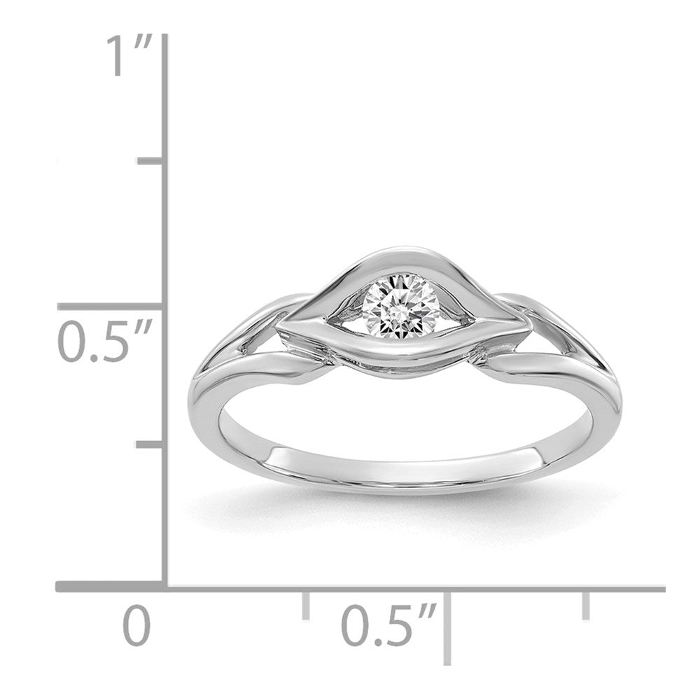 14k White Gold AAA Diamond ring