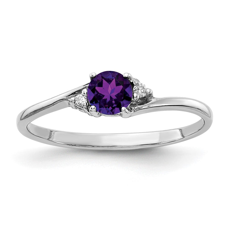 14k White Gold Real Diamond & Gemstone Ring Mtg