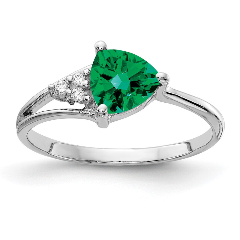 14k White Gold 6mm Mount St. Helens A Real Diamond ring