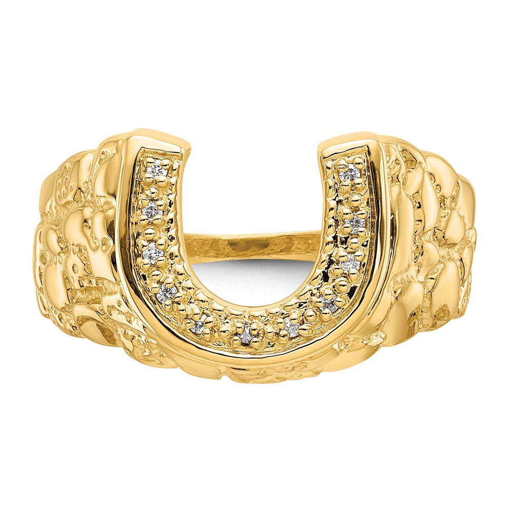 14K Yellow Gold Aaa Dia Ring