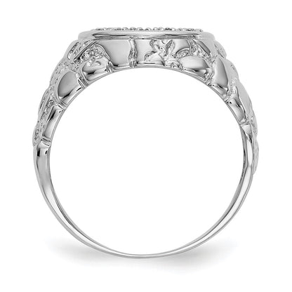 14K White Gold Aa Dia Ring