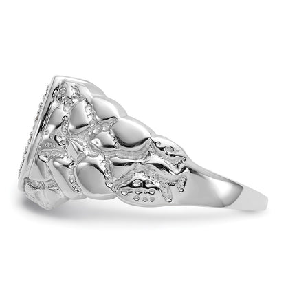 14K White Gold Aa Dia Ring