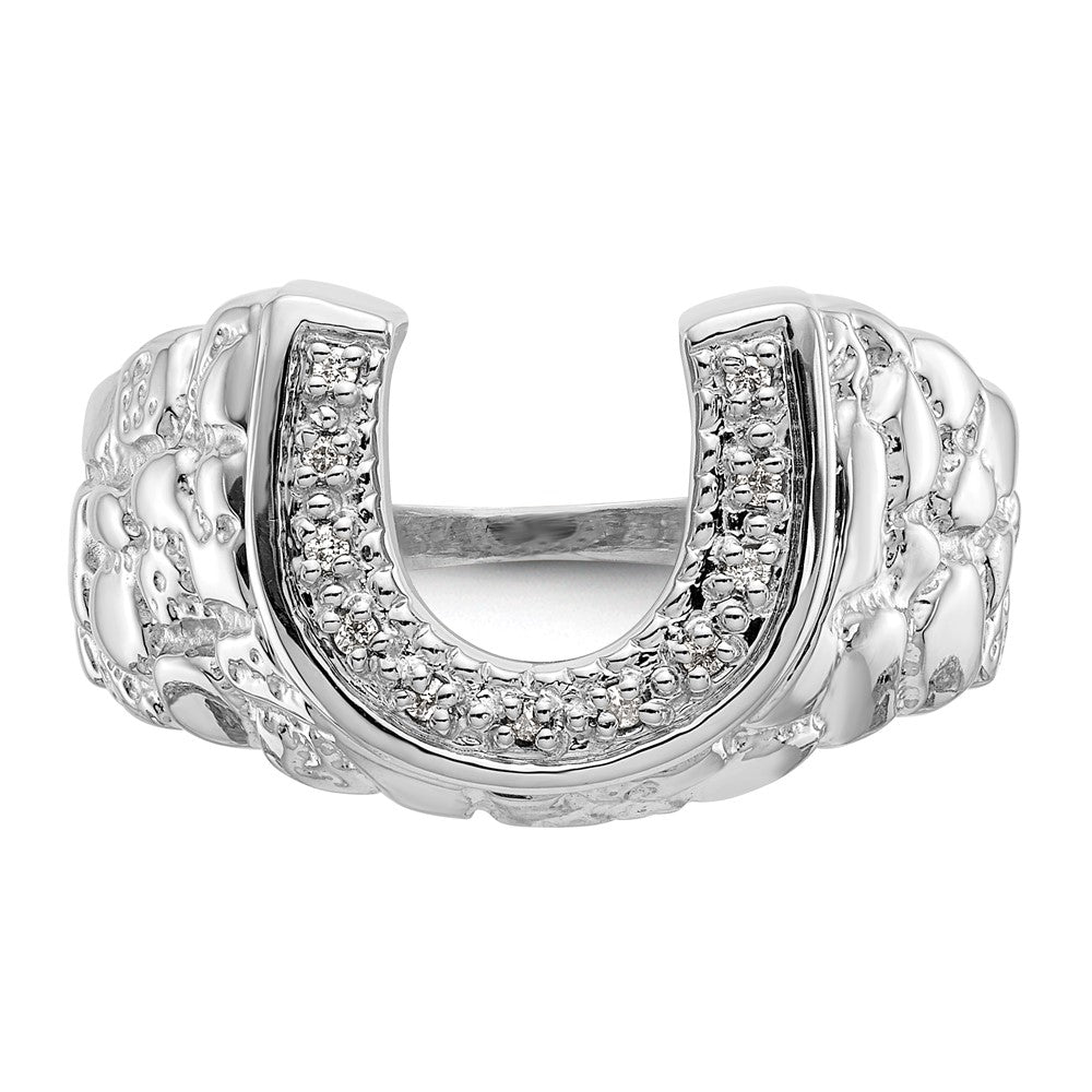 14K White Gold A Diamond Ring