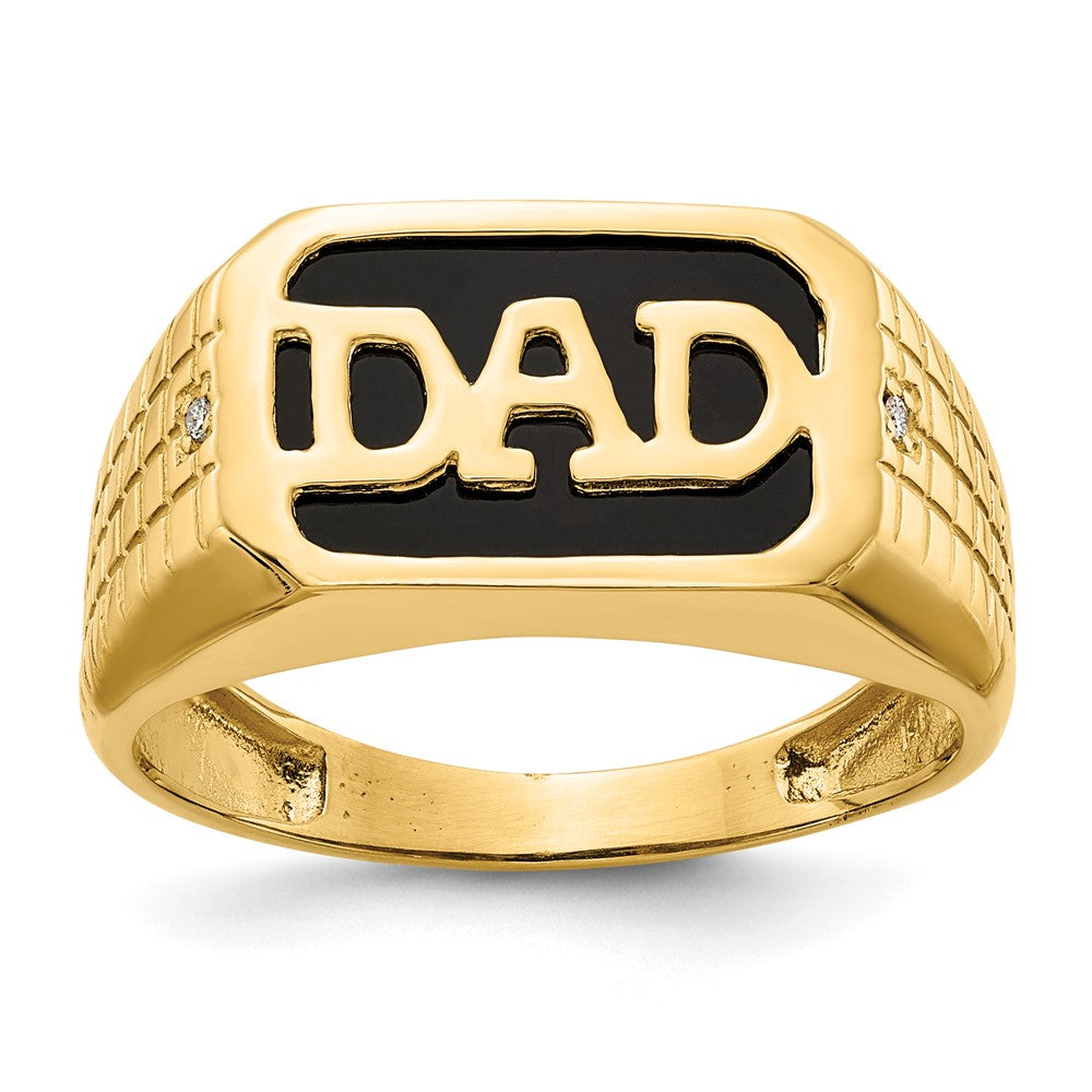 14k Yellow Gold AA Diamond Ring