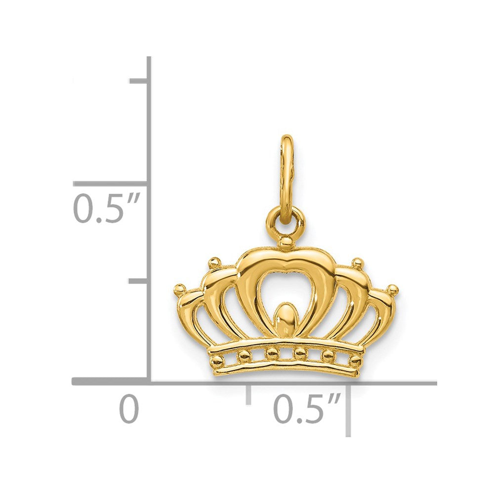 14k Yellow Gold 14k Crown Charm