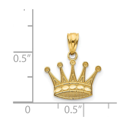 14k Yellow Gold 14k Crown Pendant