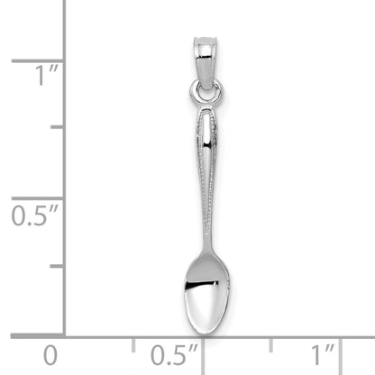 14k White Gold 14K White Gold 3-D Table Spoon Pendant
