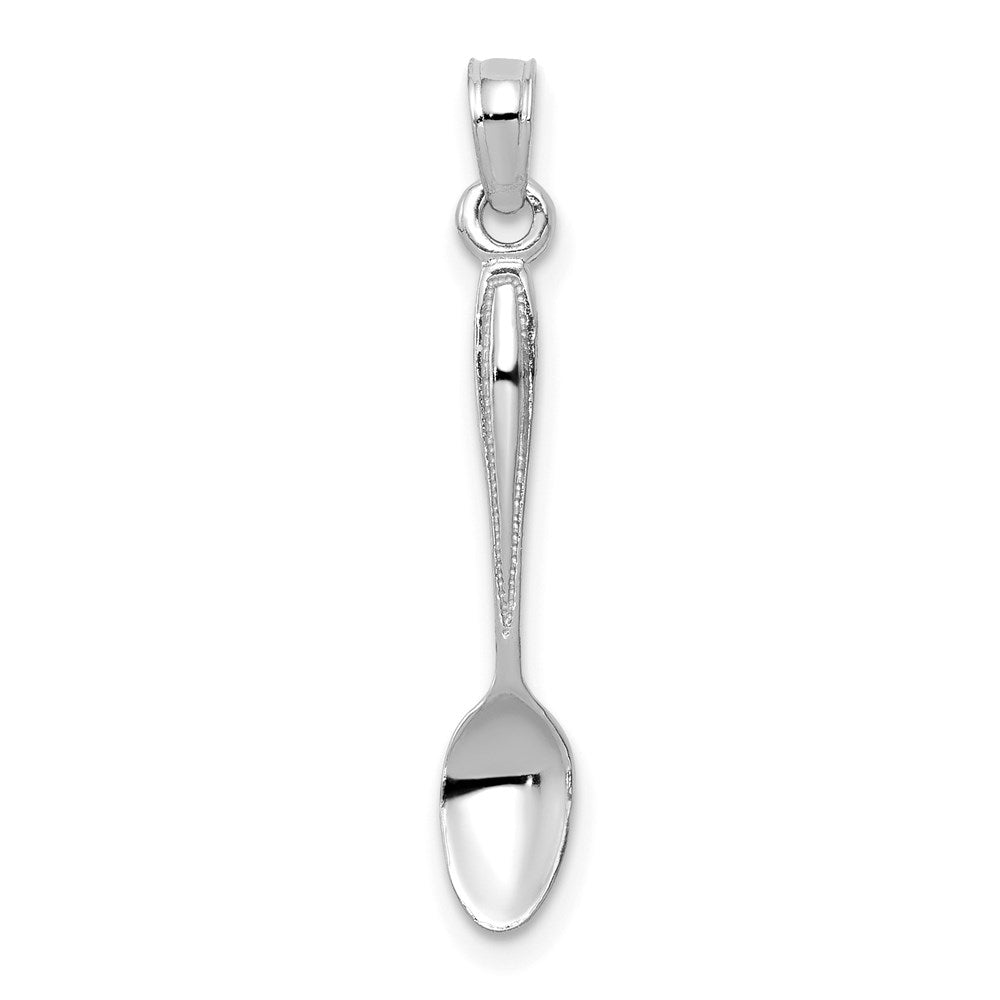 14k White Gold 14K White Gold 3-D Table Spoon Pendant