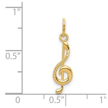 14k Yellow Gold 14K Treble Clef Pendant