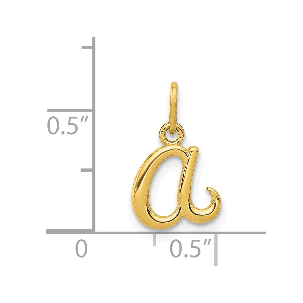 14k Yellow Gold 14k Yellow Gold Letter A Initial Charm