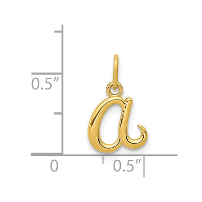 14k Yellow Gold 14k Yellow Gold Letter A Initial Charm