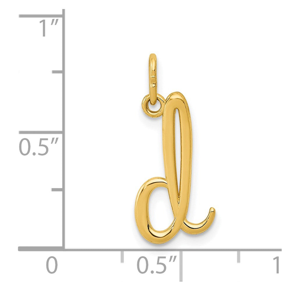 14k Yellow Gold 14k Yellow Gold Letter D Initial Charm