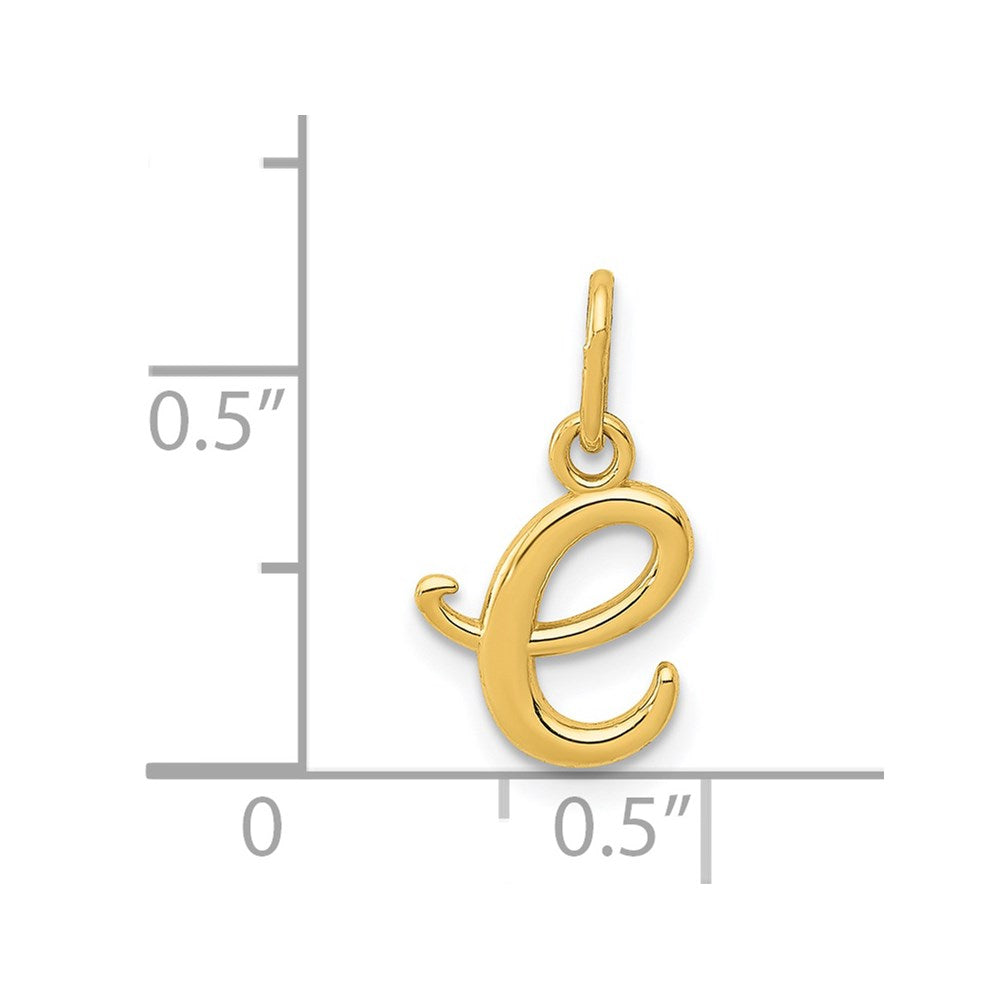 14k Yellow Gold 14k Yellow Gold Letter E Initial Charm