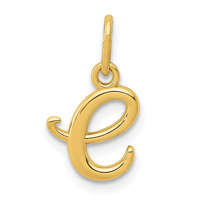 14k Yellow Gold 14k Yellow Gold Letter E Initial Charm