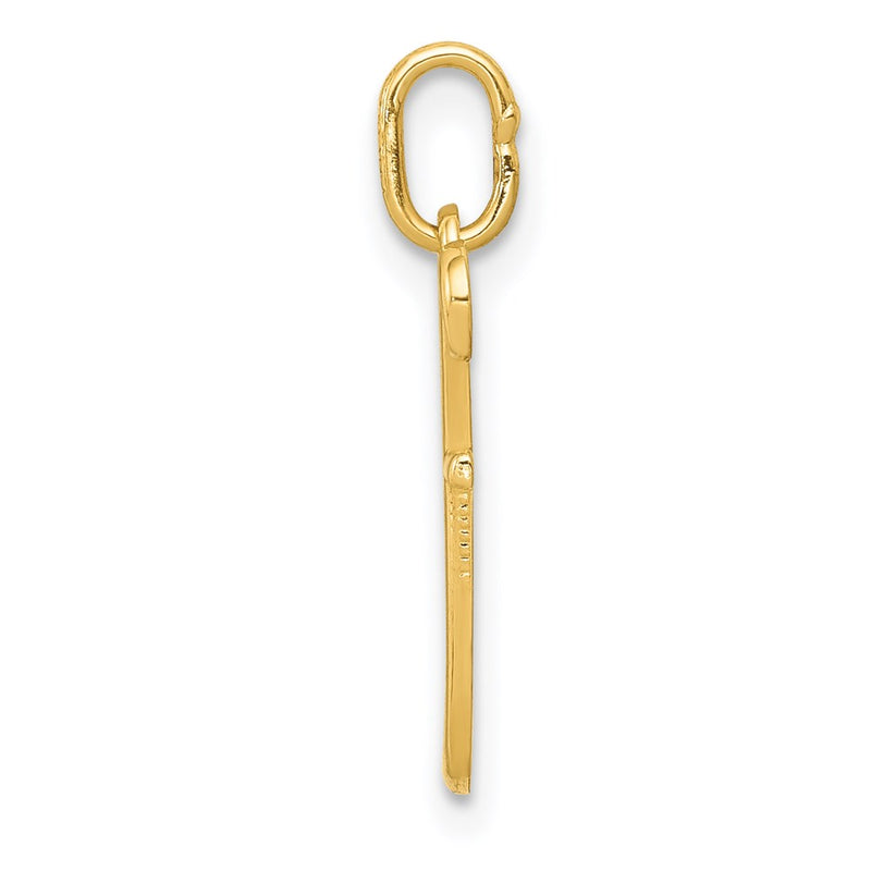 14k Yellow Gold 14k Yellow Gold Letter F Initial Charm