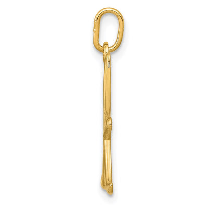 14k Yellow Gold 14k Yellow Gold Letter K Initial Charm