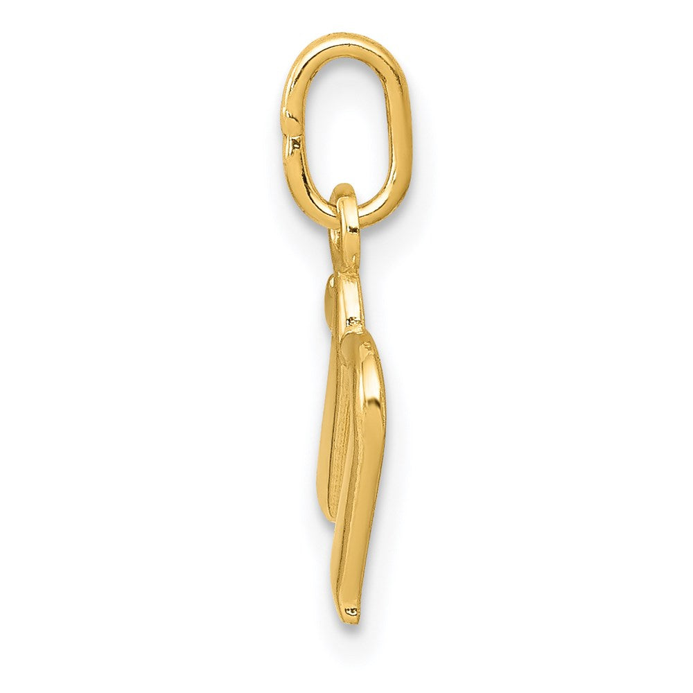 14k Yellow Gold 14k Yellow Gold Letter N Initial Charm