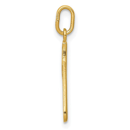 14k Yellow Gold 14k Yellow Gold Letter P  Initial Charm