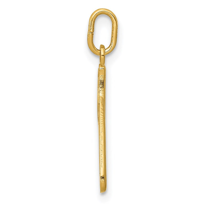 14k Yellow Gold 14k Yellow Gold Letter P  Initial Charm