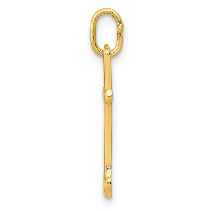 14k Yellow Gold 14k Yellow Gold Letter T Initial Charm