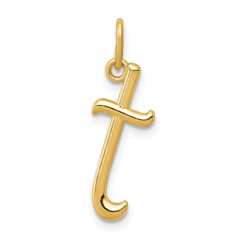 14k Yellow Gold 14k Yellow Gold Letter T Initial Charm
