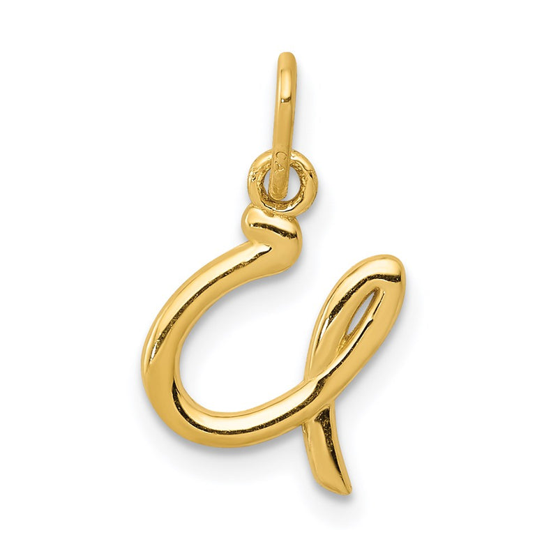 14k Yellow Gold 14k Yellow Gold Letter U Initial Charm