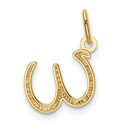 14k Yellow Gold 14k Yellow Gold Letter W Initial Charm