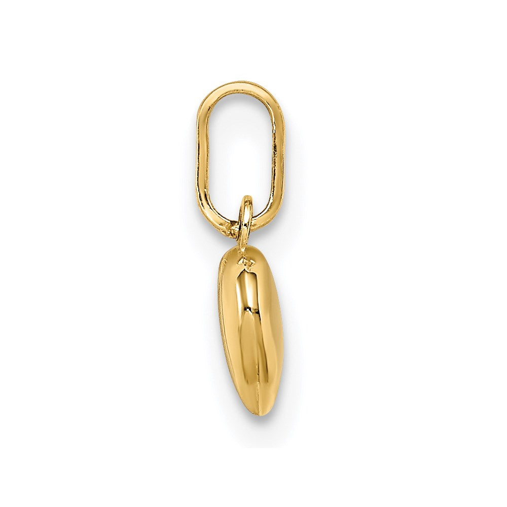 14k Yellow Gold 14K Polished 3-D Puffed Heart Charm
