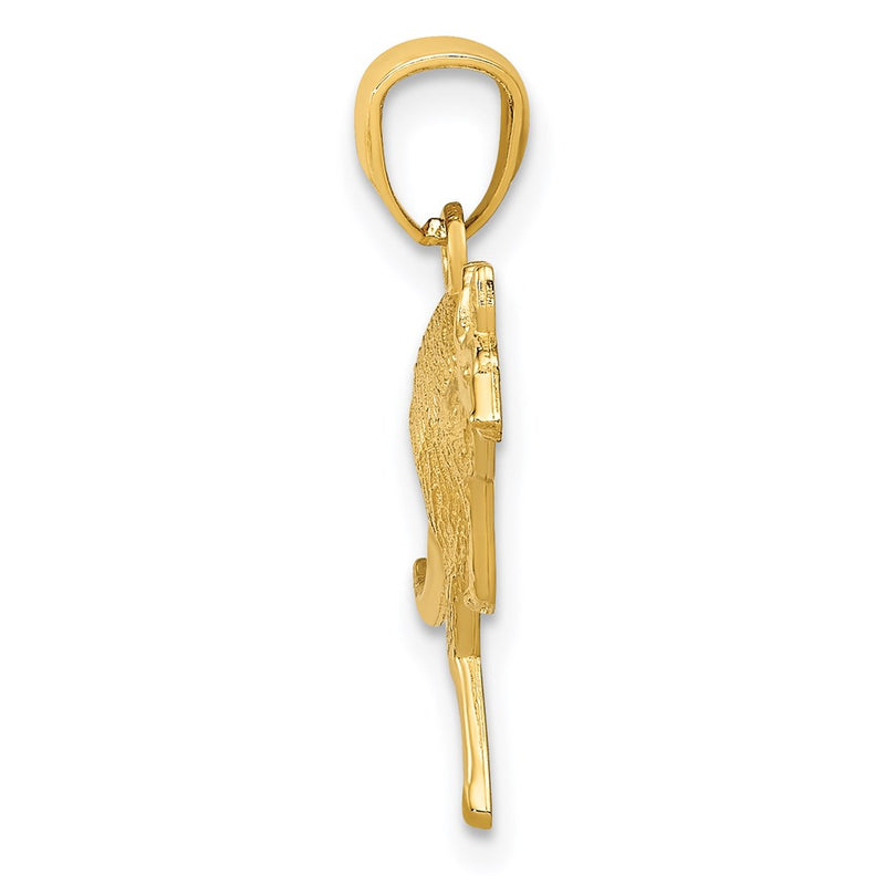 14k Yellow Gold 14k Yellow Gold Textured Kangaroo Pendant