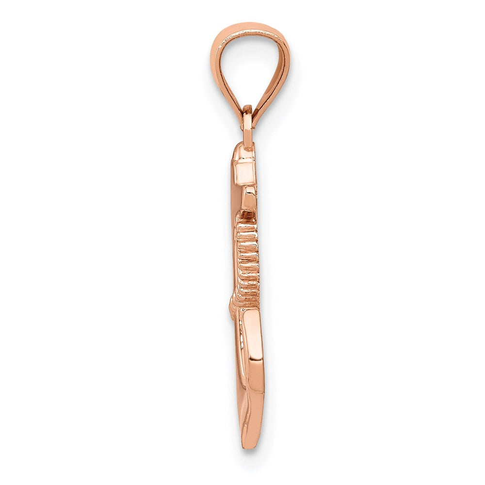 14k Rose Gold 14k Rose Gold Anchor Pendant