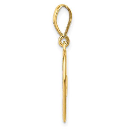 14k Yellow Gold 14K Polished Swirl Heart Pendant