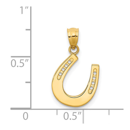 14k Yellow Gold 14k Gold Polished Horseshoe Pendant