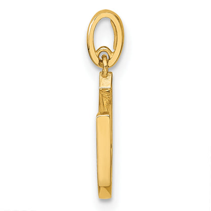 14k Yellow Gold 14k Childrens CZ Horseshoe Pendant