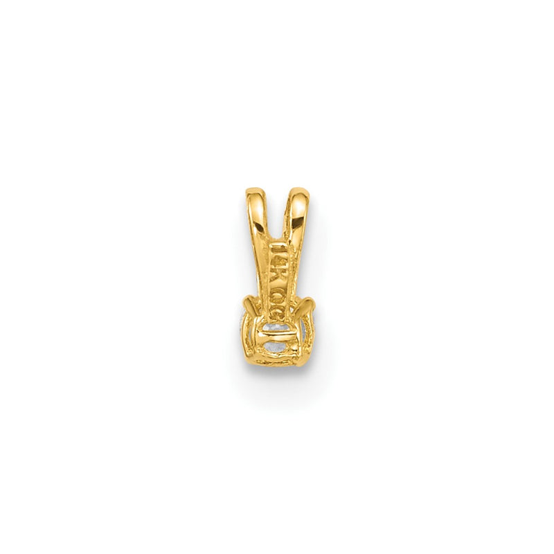 14k Yellow Gold 14k Childrens Tiny CZ Pendant