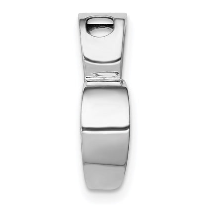 14k White Gold 14K White Gold Chain Slide Heart