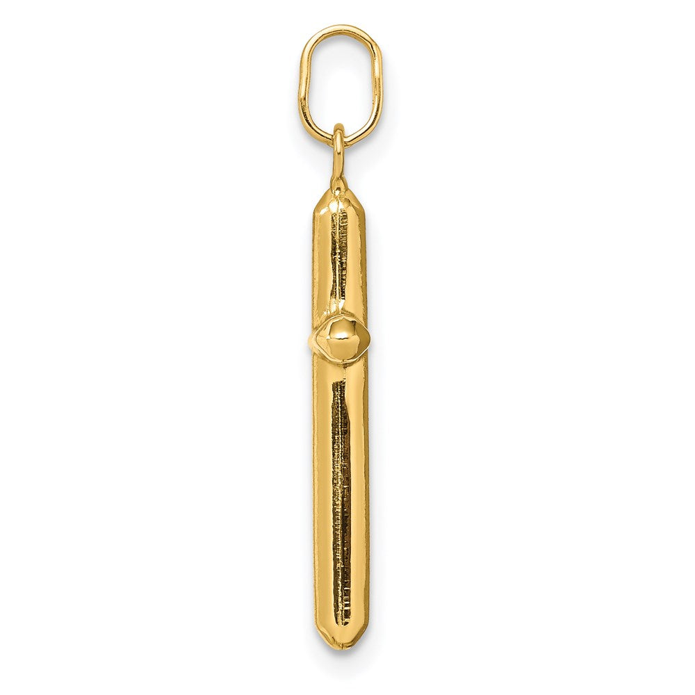 14k Yellow Gold 14k Polished Hollow Latin Cross Charm