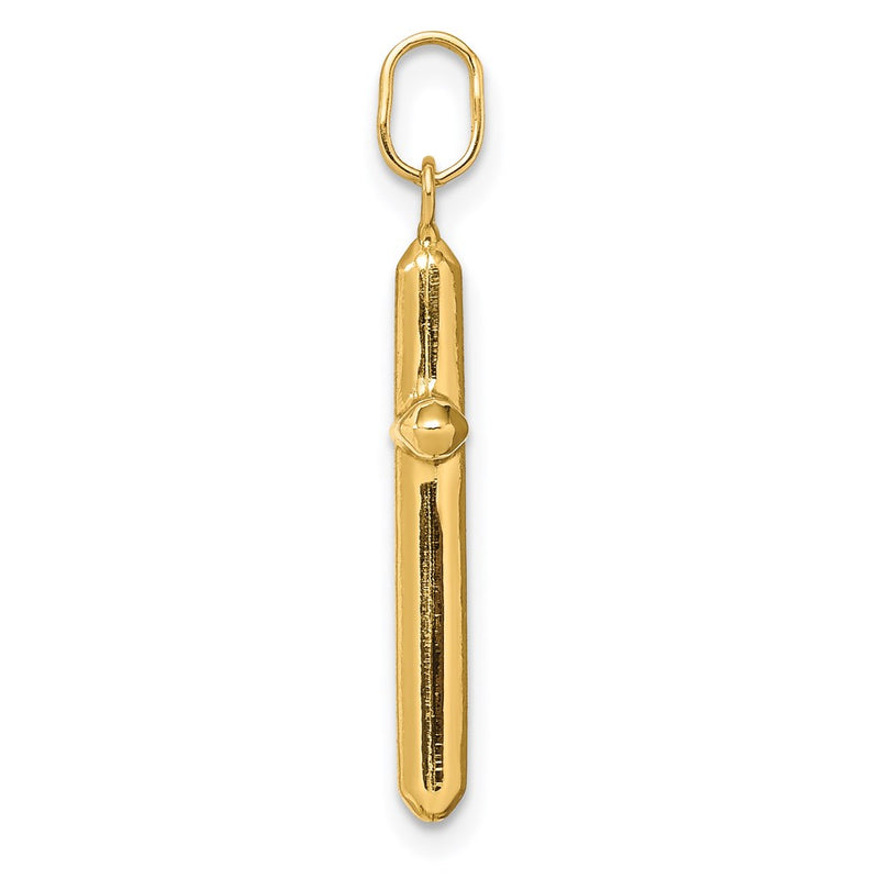 14k Yellow Gold 14k Polished Hollow Latin Cross Charm