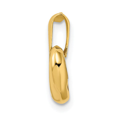 14k Yellow Gold 14k CZ Heart Pendant