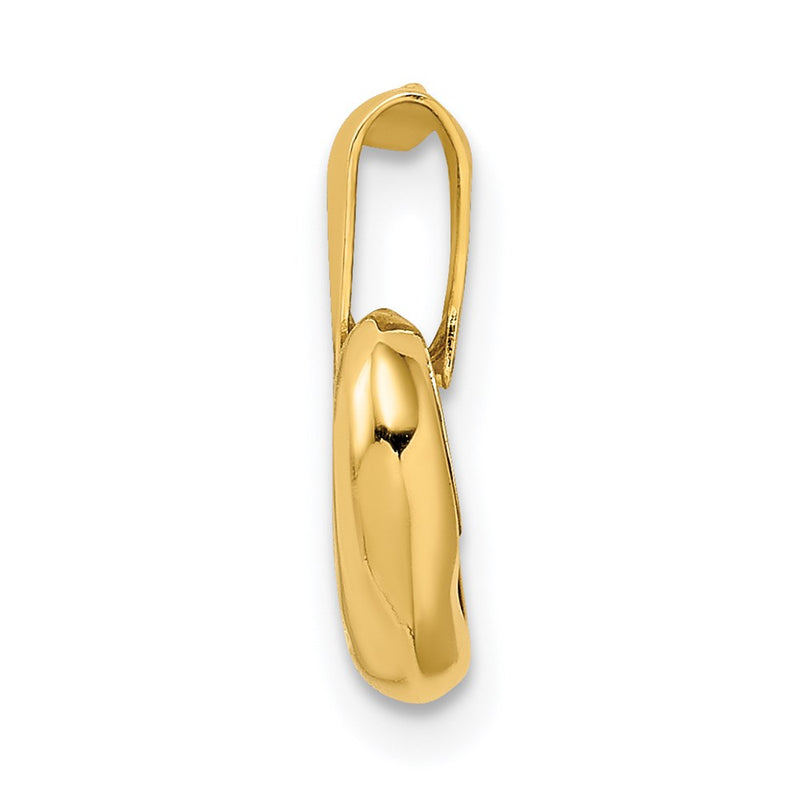 14k Yellow Gold 14k CZ Heart Pendant