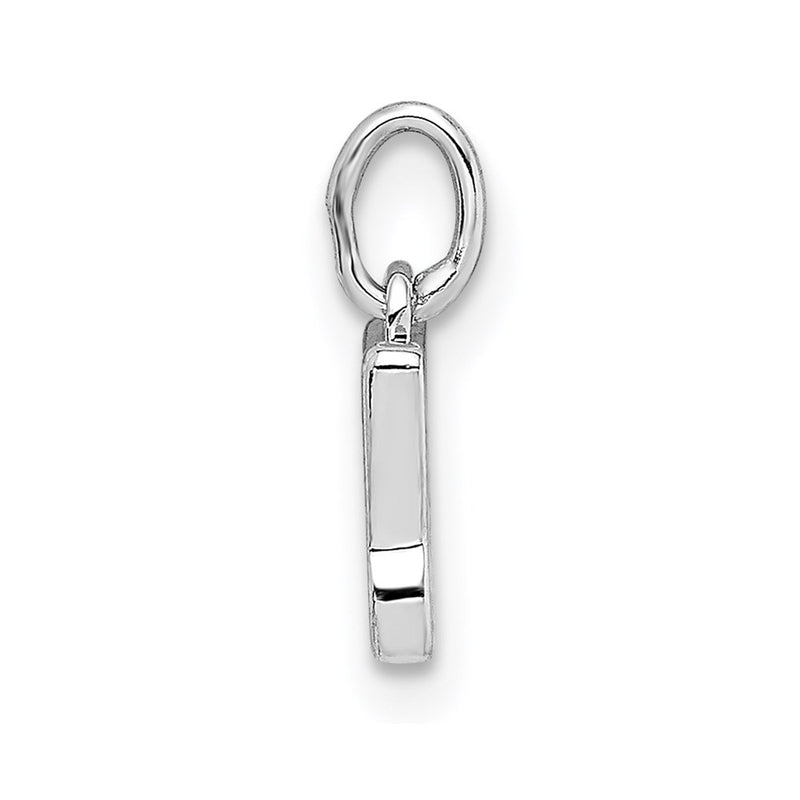 14K White Gold Cut Out Butterfly Pendant