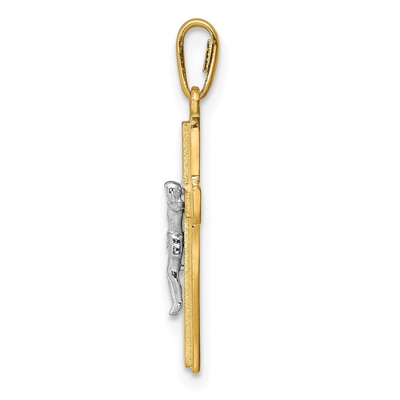 14k Two-tone 14K Two-tone Crucifix Pendant