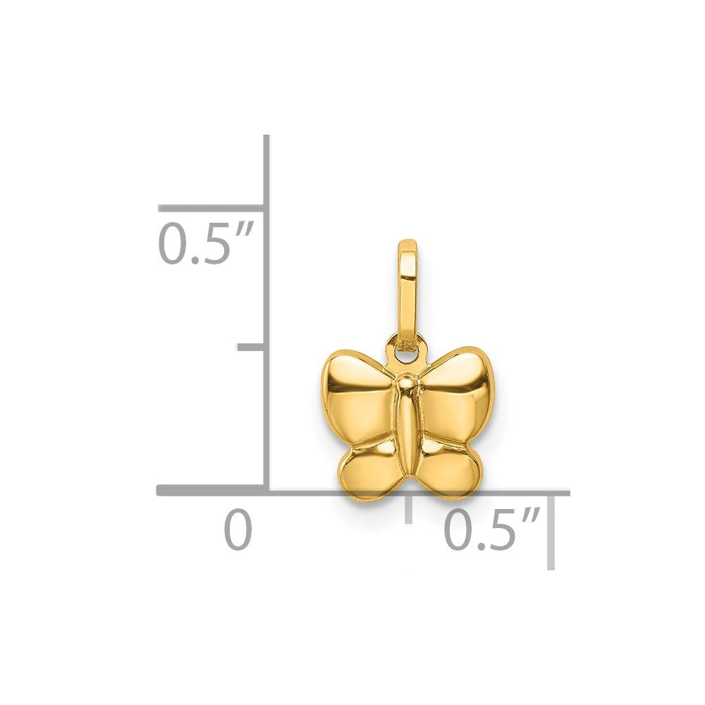 14k Yellow Gold 14k Polished Butterfly Charm