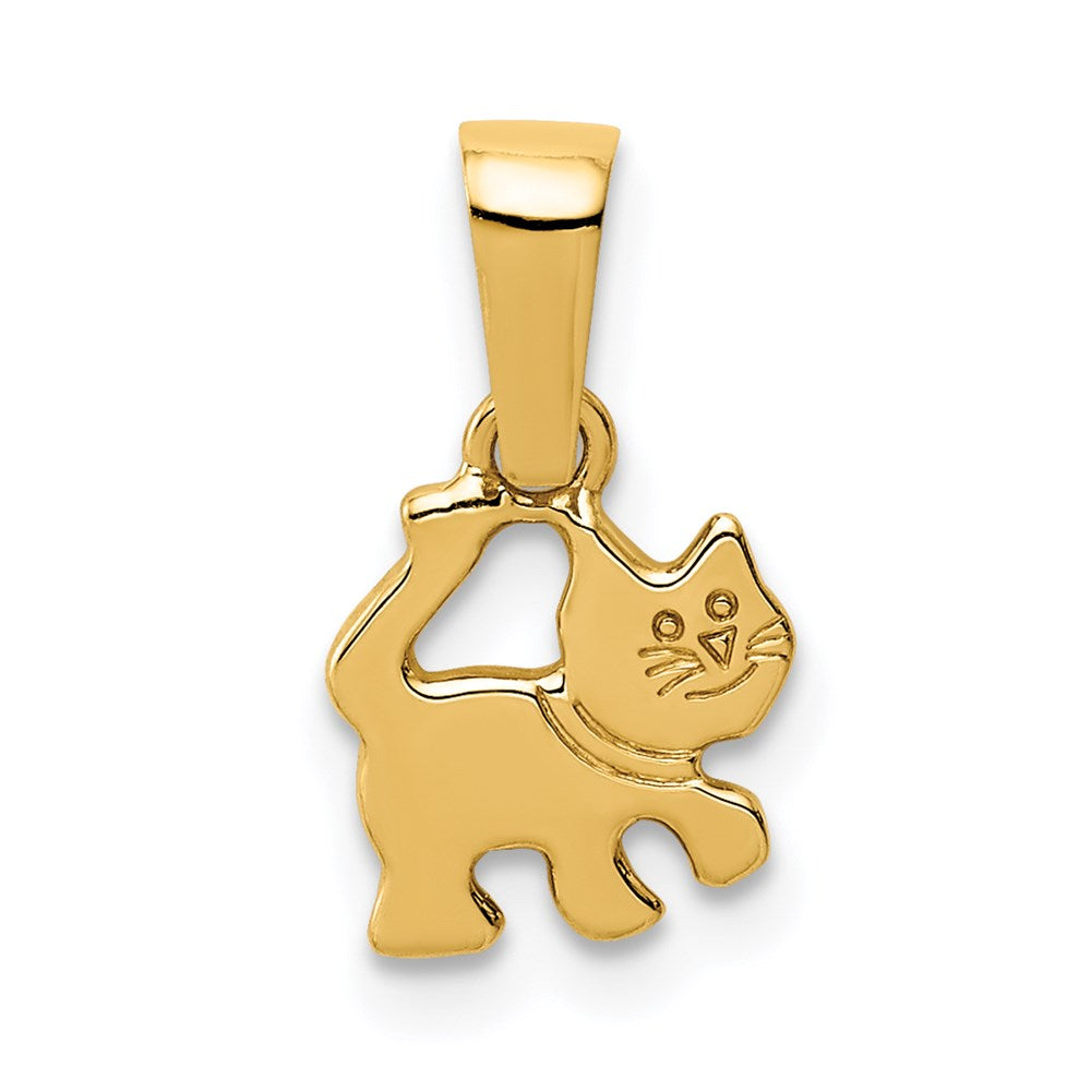 14k Yellow Gold 14k Kitten Pendant