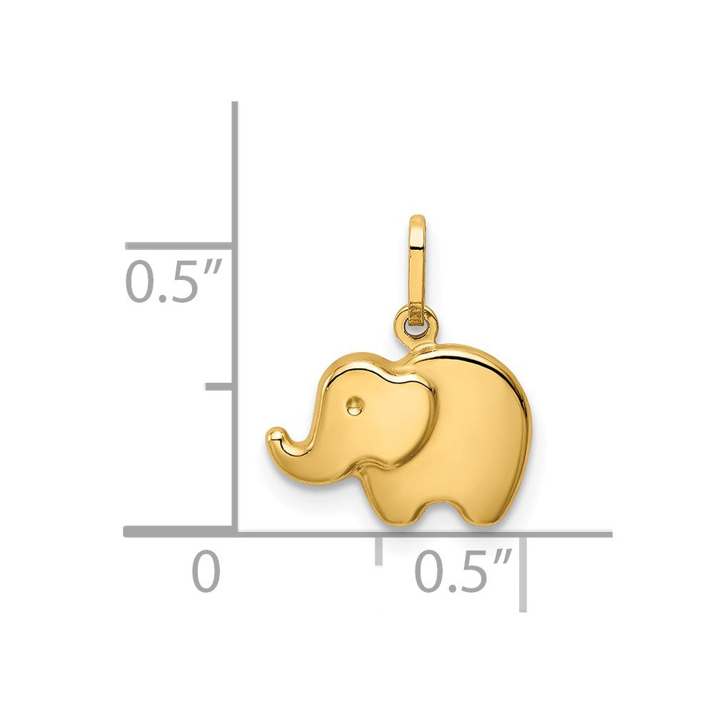 14k Yellow Gold 14k Polished Elephant Charm