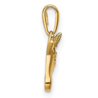 14k Yellow Gold 14K Unicorn CZ Pendant