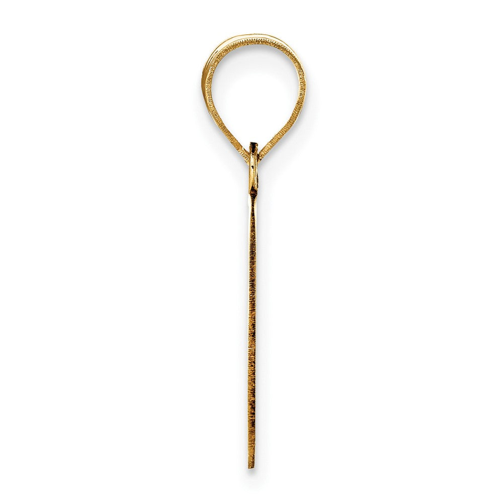 14k Yellow Gold 14k Polished Etched Letter G Initial Pendant