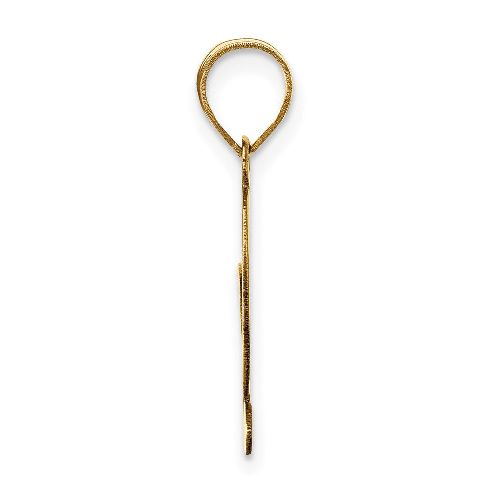 14k Yellow Gold 14k Polished Script Letter G Initial Pendant