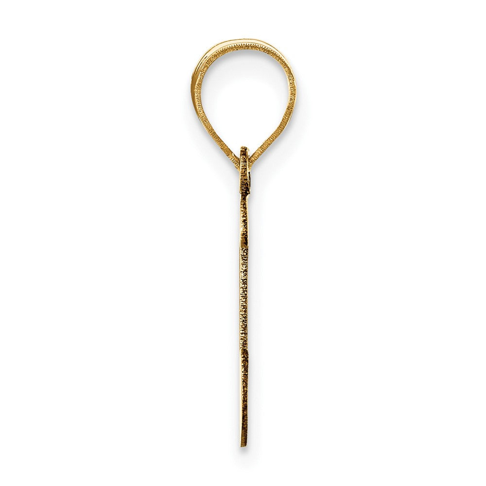 14k Yellow Gold 14k Polished Script Letter I Initial Pendant