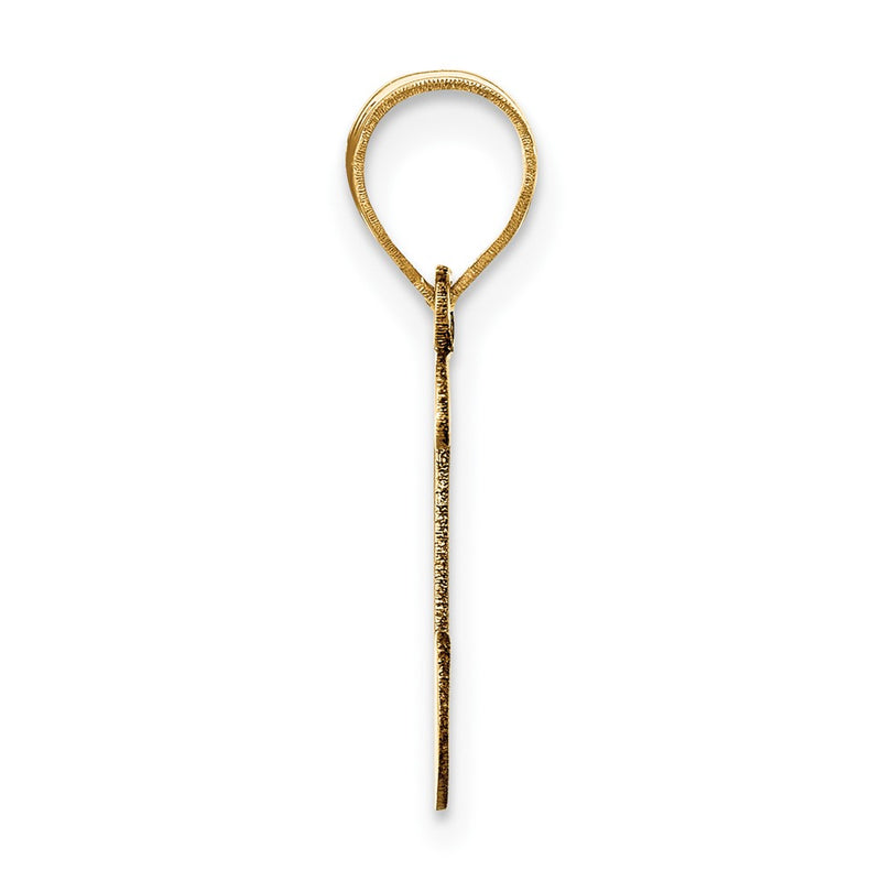 14k Yellow Gold 14k Polished Script Letter I Initial Pendant