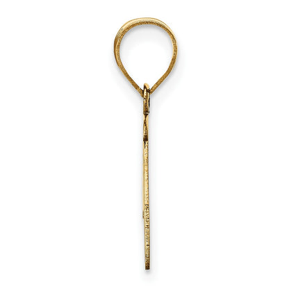 14k Yellow Gold 14k Polished Script Letter P Initial Pendant